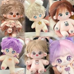 20cm Kawaii Plush Cotton Doll Can Change Clothes Diy Dress Up Soft Stuffed Plush Toys Collection Kids Birthday Gifts