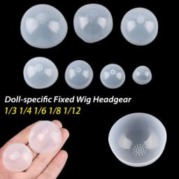 1/3 1/4 1/6 1/8 1/12 Doll-specific Fixed Wig Headgear Silicone Headgear Anti Slip Anti Staining For Doll Gel Hair Wigs Cover
