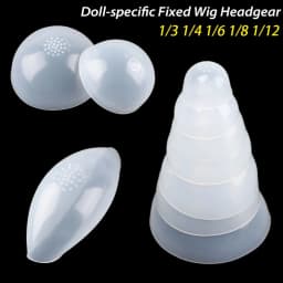 1/3 1/4 1/6 1/8 1/12 Doll-specific Fixed Wig Headgear Silicone Headgear Anti Slip Anti Staining For Doll Gel Hair Wigs Cover