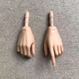 MENGF Doll Hands Feet 1/6 Doll Parts Beige Latin Dark Brown Doll Accessories DIY Dressing Doll Decors Hands Legs Feet