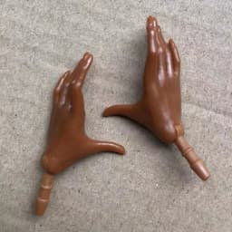 MENGF Doll Hands Feet 1/6 Doll Parts Beige Latin Dark Brown Doll Accessories DIY Dressing Doll Decors Hands Legs Feet