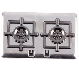 1 Set 1:12 Dollhouse Miniature Gas Stove Metal Model Toy Doll House Decor Kids Gift