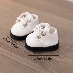 Cute Min Shoes for 17cm Labubu Doll Multi Color Mini Sneakers Loafers Dress Shoes Cute Replacement Footwear Accessories for Doll