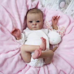 Tink 40cm Handmade Silicone Reborn Baby Girl Realistic Painted Hair Doll Educational Purposes Kid Toy Birthday Christmas Gift