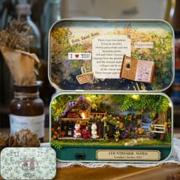 Box Theater Mini Doll House Desk Decorations Miniature DIY Dollhouse Kits Furniture Case Toys For Xmas Birthday Gifts