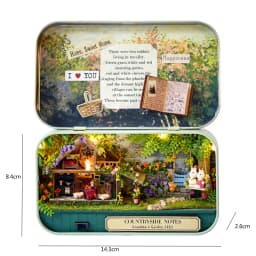 Box Theater Mini Doll House Desk Decorations Miniature DIY Dollhouse Kits Furniture Case Toys For Xmas Birthday Gifts