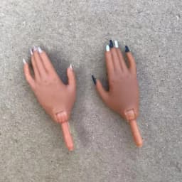 Rainbow Doll Replacement Hands White Brown Black Skin Doll Parts Original Doll Decors 1/6 Doll Hands Shoes Boots Clothes