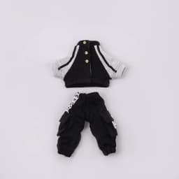 OB11 Baby Clothes Baseball Uniform Letter Overalls Suit Coat Fashion Pants For Obitsu11 YMY Body 1/12 BJD Doll