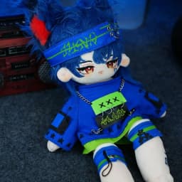 30cm Anime Attributes Jing Ling Kawaii Cosplay Cotton Doll Body Long Leg Change Suit Cartoon Soft Plushies Toy Figures Fans Gift