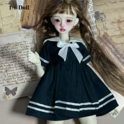 Handmake Doll Sailor Suit Mini Fashion Doll College Dress DIY Accessories Princess Long Skirt for 1/4 1/6 BJD 30/45cm Dolls
