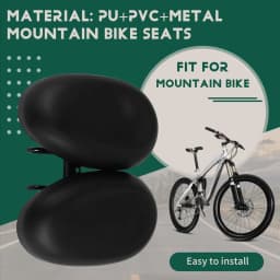 GZMO New Noseless Bicycle Seat Comfortable Bicycle Seat for Men Women Ergonomic Soft Double Pad Saddle Cushion