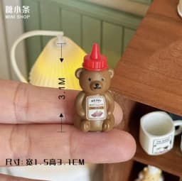 Miniature Retro Furniture Ornaments Mini Speaker Mug Hand-painted Flower Plate Mirror Blythe Doll Afternoon Tea Shooting Props
