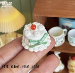 Miniature Retro Furniture Ornaments Mini Speaker Mug Hand-painted Flower Plate Mirror Blythe Doll Afternoon Tea Shooting Props
