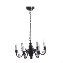 Y4QA Dollhouses Ceiling Light 6 Head Lamp Chandelier Lamp 1/12 Home Accessory