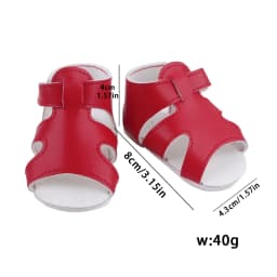 55cm Reborn Girl Doll Shoes Cute 8cm Summer Sandal For 22 Inch Baby New Doll House Accessories Toy