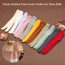New Cotton Leggings for 1/6 BJD Dolls Elastic Knitted Pants Mini Leggings Socks Clothes for 30cm Dolls DIY Accessories