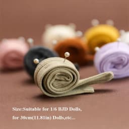 New Cotton Leggings for 1/6 BJD Dolls Elastic Knitted Pants Mini Leggings Socks Clothes for 30cm Dolls DIY Accessories