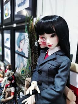 New Arrival BJD sd doll toy 1/4M Fullset Double Face Conjoined Horror Anime Professional Makeu Free shipping