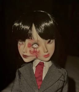 New Arrival BJD sd doll toy 1/4M Fullset Double Face Conjoined Horror Anime Professional Makeu Free shipping