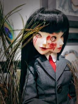 New Arrival BJD sd doll toy 1/4M Fullset Double Face Conjoined Horror Anime Professional Makeu Free shipping