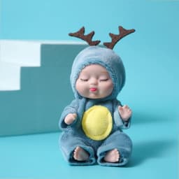1/6Pcs Reborn Doll Kit Toy Simulation Princess Dolls Toy Mini Cute Sleeping Baby with Clothes Accessories Birthday Gift for Kids