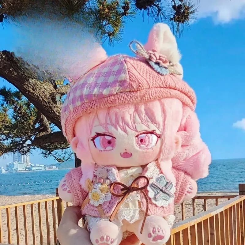 20cm Anime Girl Role AKIYAMA MIZUKI Kawaii Cosplay Soft Cotton Doll Body Cartoon Dress Up Model Toy Figures Fans Collection Gift