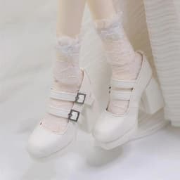 Fashion Doll Shoes Sexy Cute Princess High Heels DIY Accessories PU Leather Play House Shoes for 1/3 1/4 BJD 45/60cm Dolls
