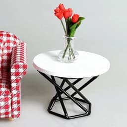 1Pcs 1:6/1:12 Dollhouse Miniature Coffee Table Tea Table Side Table Furniture Home Model Decor Toy Doll House Accessories