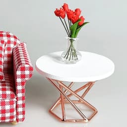 1Pcs 1:6/1:12 Dollhouse Miniature Coffee Table Tea Table Side Table Furniture Home Model Decor Toy Doll House Accessories