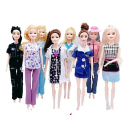 1 Set Scene Doctor/Nurse Doll Clothes Cosplay Flight Attendant Doll Dress Beekeeper Beautiful BJD Doll Clothes Children's Toys
