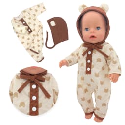 2025 New love Dolls Outfit Suits For 17 inch 43cm Baby Reborn Doll Cute Jmpers Rompers New Born Doll Clothes