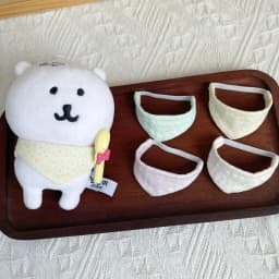 1Pc 22 Kinds Cute Mini Saliva Towel Doll Clothes Suitable For 10cm Cotton Doll Triangle Scarf Decoration