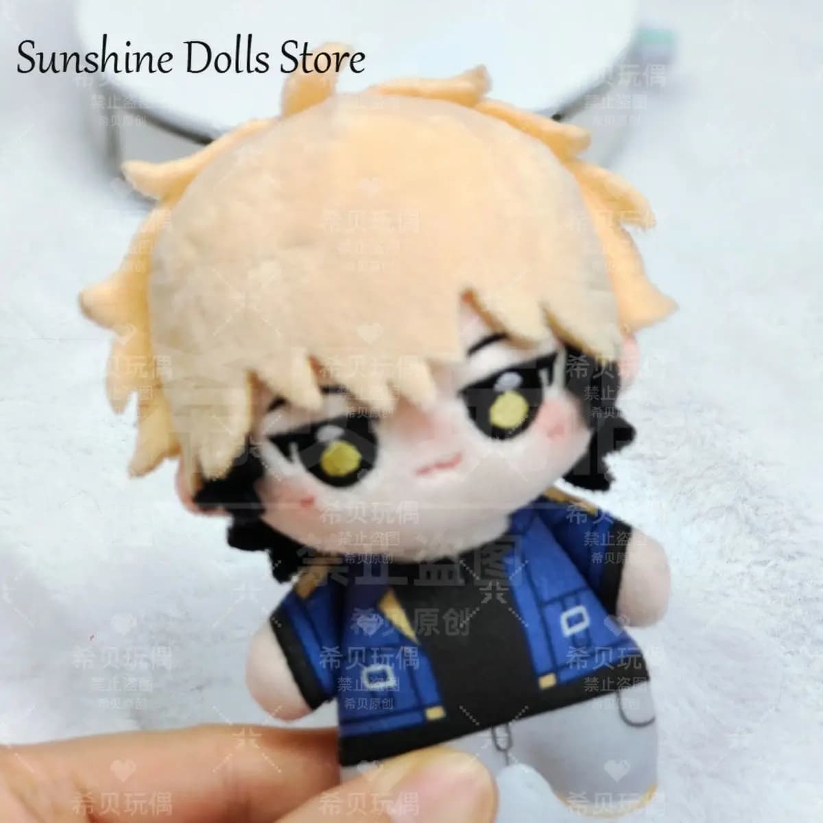 Link Click Felix Anime Mini Doll Adorable Print Starfish Body 10CM Pendant Plush Stuffed Dolls Puppet Keychain Toys Xmas Gift