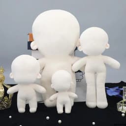 10-40cm Diy Doll Voxel Body Hand Made Nude Humanoid Doll Cut No Skeleton Non Attribute Plush Doll Desktop Decoration Toys Gifts
