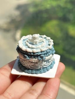 Dollhouse Decoration Miniature Clay Birthday Cake Bjd Doll Diy Custom Birthday Party Decoration Mini Sweets for Dolls Blythe Toy