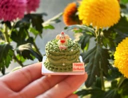 Dollhouse Decoration Miniature Clay Birthday Cake Bjd Doll Diy Custom Birthday Party Decoration Mini Sweets for Dolls Blythe Toy