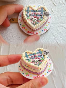 Dollhouse Decoration Miniature Clay Birthday Cake Bjd Doll Diy Custom Birthday Party Decoration Mini Sweets for Dolls Blythe Toy