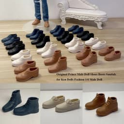 Fashion Prince Male Doll Shoes Multistyles Plastic Original Boots Sandals Doll Decors Parts for Ken Dolls for 1/6 Male Doll