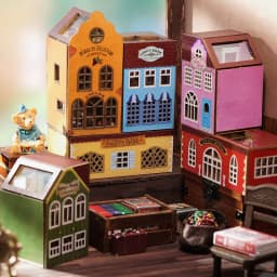 MINI DIY Doll House Miniature 3D Puzzle Wooden DollHouses Handmade Assembly Models Toys For Xmas Birthday Gifts