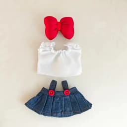 cothes 17cm Mini Plush Doll'S Clothes Outfit Accessories For Korea Kpop Exo Labubu Idol V1 V2 Strap skirt set Clothing Gift