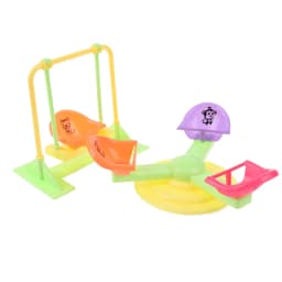 Girl Play Dollhouse Amusement Park For Doll Park Swing Accessories