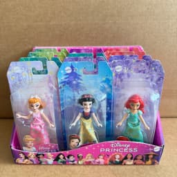 Original Disney Princess Mini Princess Snow White Moanna Merida Elsa Anna Miniature Dolls for Girls Christmas Gifts HPL55 Toys