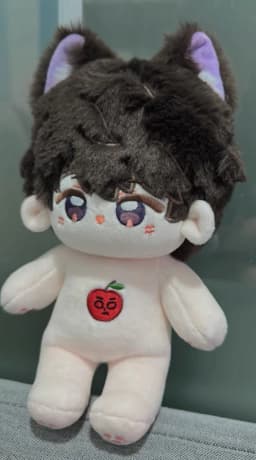 20cm Original Love and Deepspace Caleb Sylus Zayne Rafayel Xavier Kawaii Animal Ear Plush Doll Body Dress Up Clothes Plushies