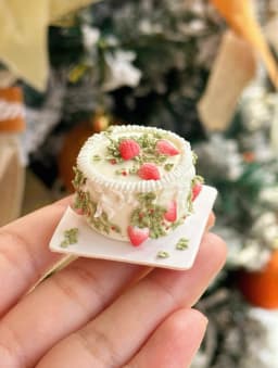 Miniature Birthday Cake Doll House Decoration Diy Cartoon Cake Retro Cake Model Bjd Doll Holiday Gift Mini Sweets for Dolls Ob11