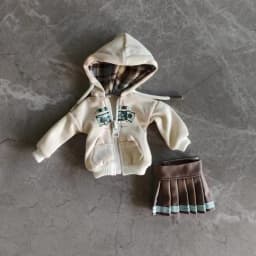 1/4 1/6 Doll's Clothes Suit for 45/30cm Bjd Doll Cool Hoodie Set Long Pants, Skirt Dress Up Play House Accessories, No Doll