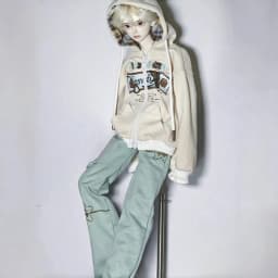 1/4 1/6 Doll's Clothes Suit for 45/30cm Bjd Doll Cool Hoodie Set Long Pants, Skirt Dress Up Play House Accessories, No Doll