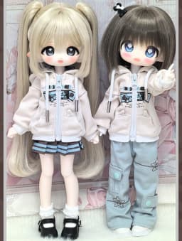 1/4 1/6 Doll's Clothes Suit for 45/30cm Bjd Doll Cool Hoodie Set Long Pants, Skirt Dress Up Play House Accessories, No Doll