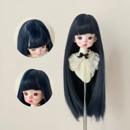 Yutotue Dolls Long Straight Hair with Bangs BJD Dolls Wigs for 1/3 1/4 1/6 BJD Doll Fashion Doll Toy DIY Wigs