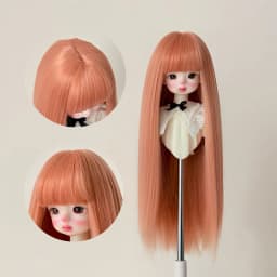 Yutotue Dolls Long Straight Hair with Bangs BJD Dolls Wigs for 1/3 1/4 1/6 BJD Doll Fashion Doll Toy DIY Wigs