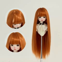 Yutotue Dolls Long Straight Hair with Bangs BJD Dolls Wigs for 1/3 1/4 1/6 BJD Doll Fashion Doll Toy DIY Wigs